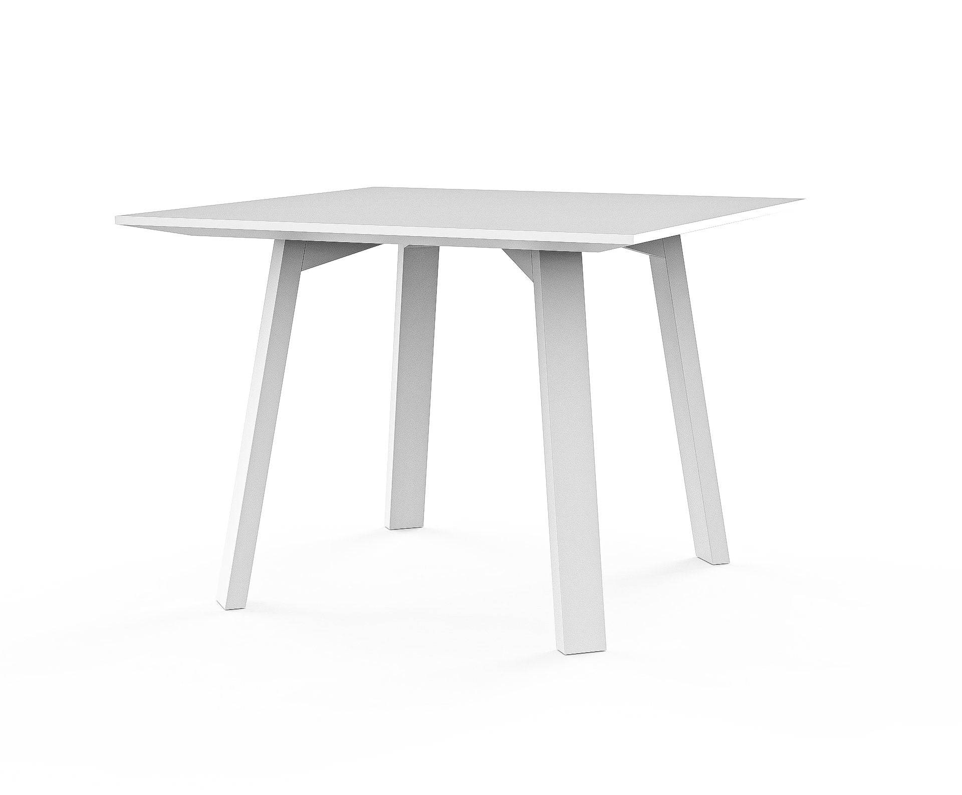 Flat Dining Table - White - Square - THAT COOL LIVING