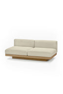 Beige sectional sofa on a white background