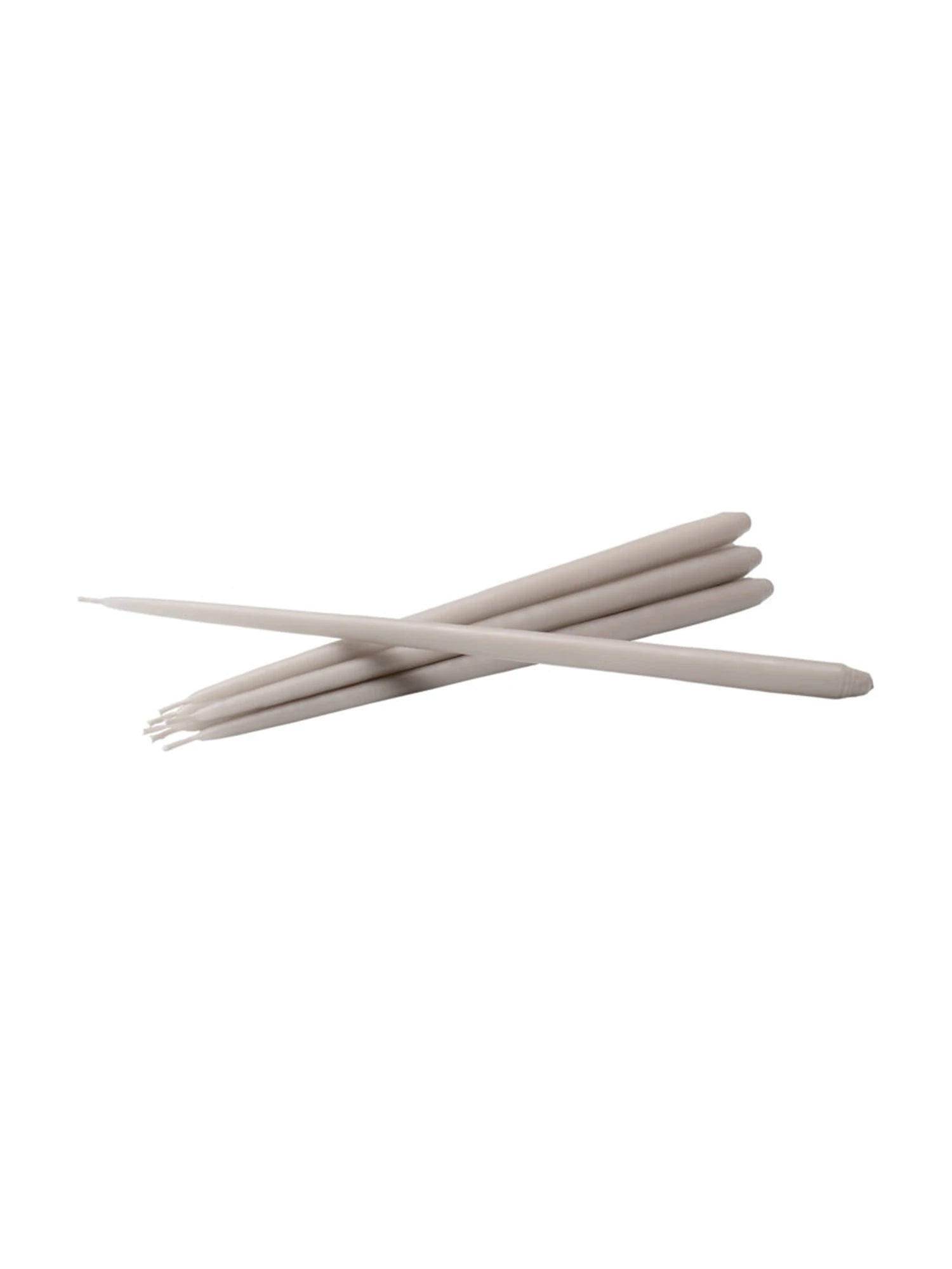 Set of 6 elegant taper candles, ideal for holiday gatherings and events.