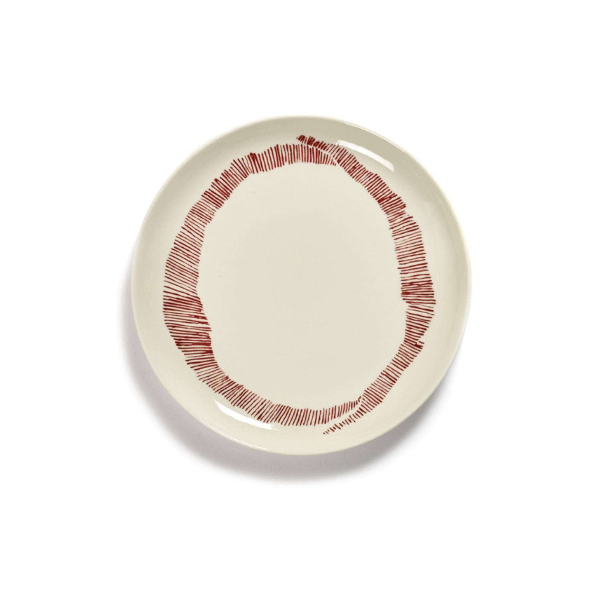 Feast Plate - Red Swirl - Set of 2
