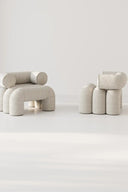 Aurora Lounge Chair in beige, elegant and stylish addition to any space