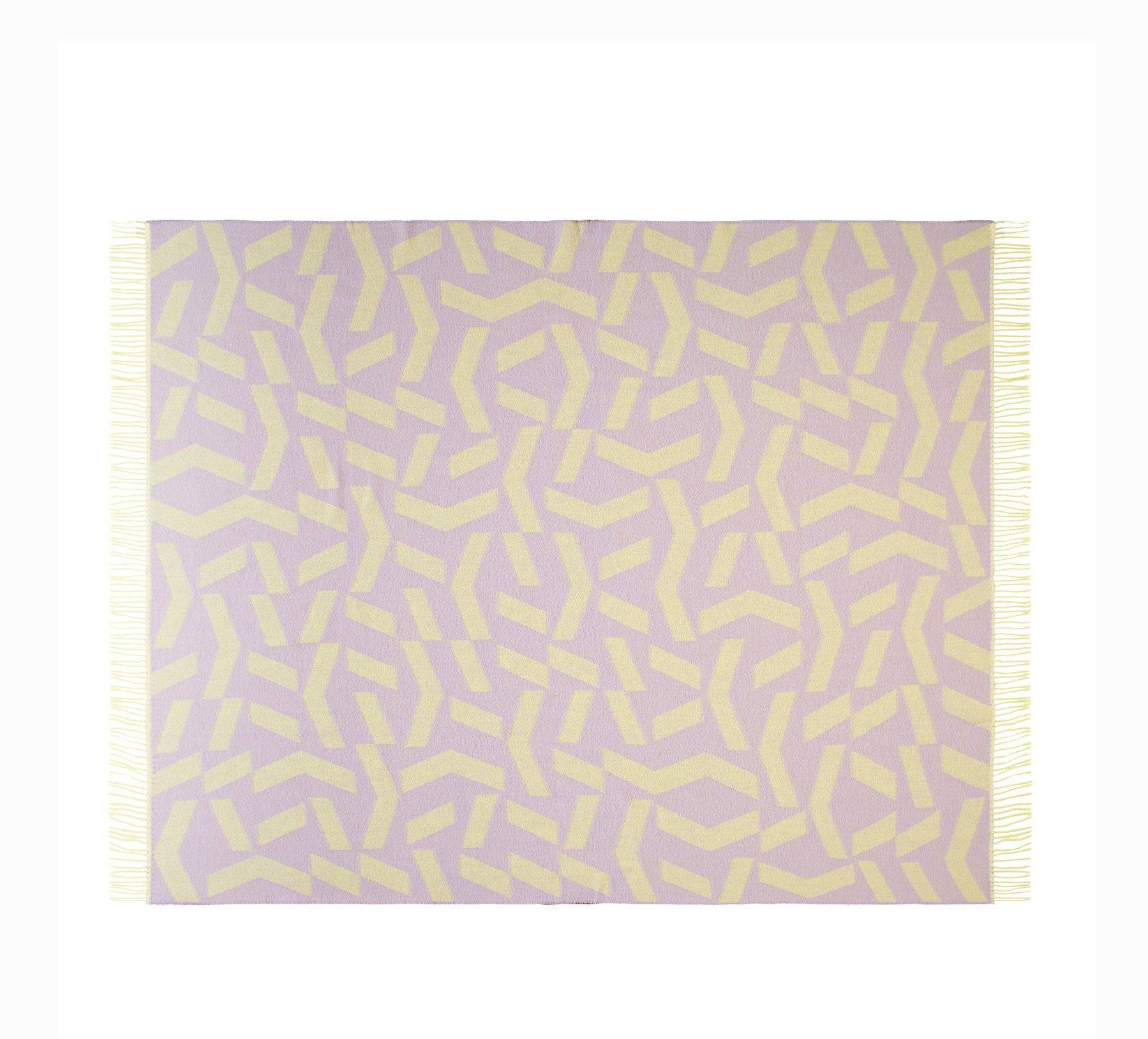 Dashes Throw - Lilac Yellow - THAT COOL LIVING