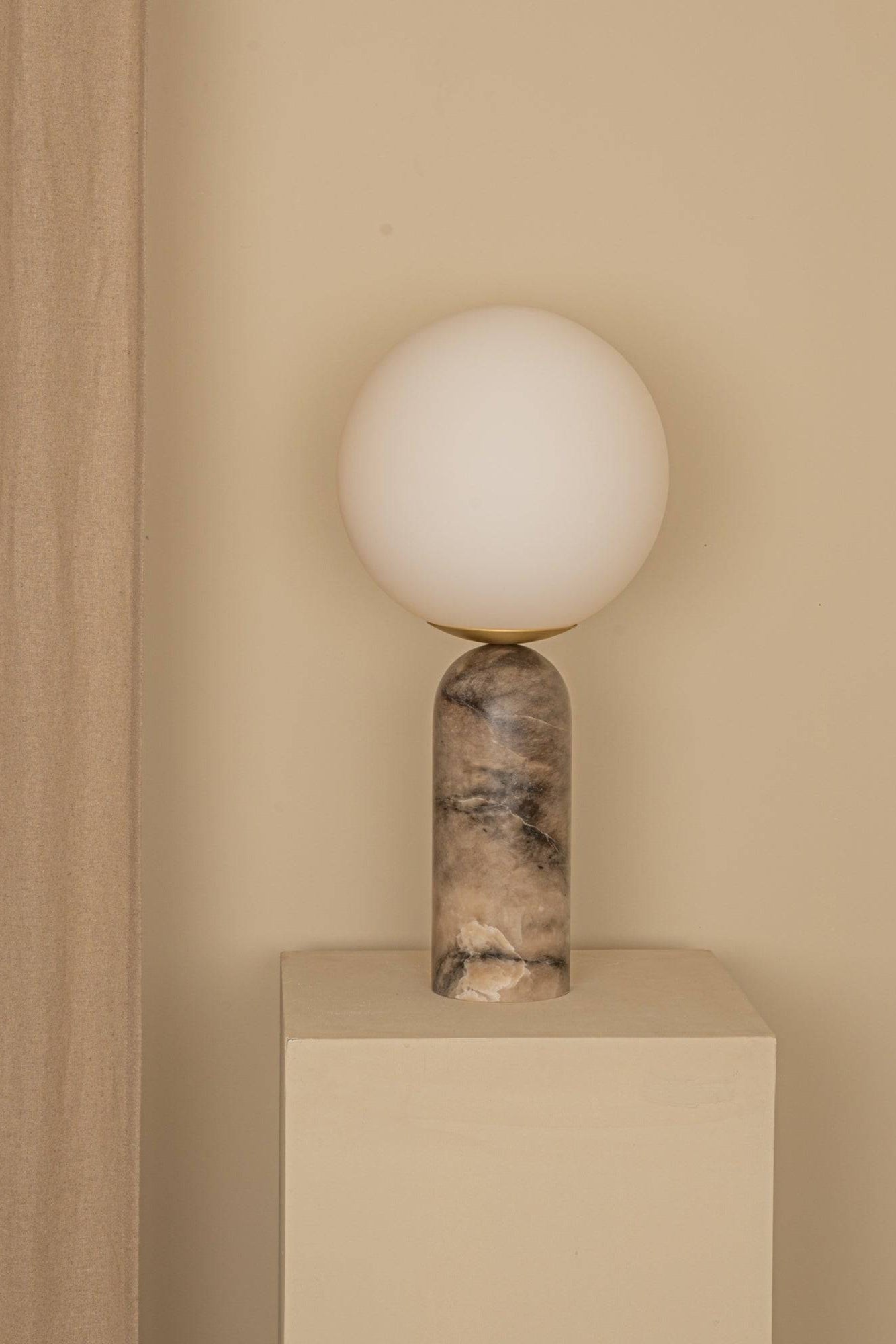 Atlas Lamp, Alabaster - Tobacco - THAT COOL LIVING