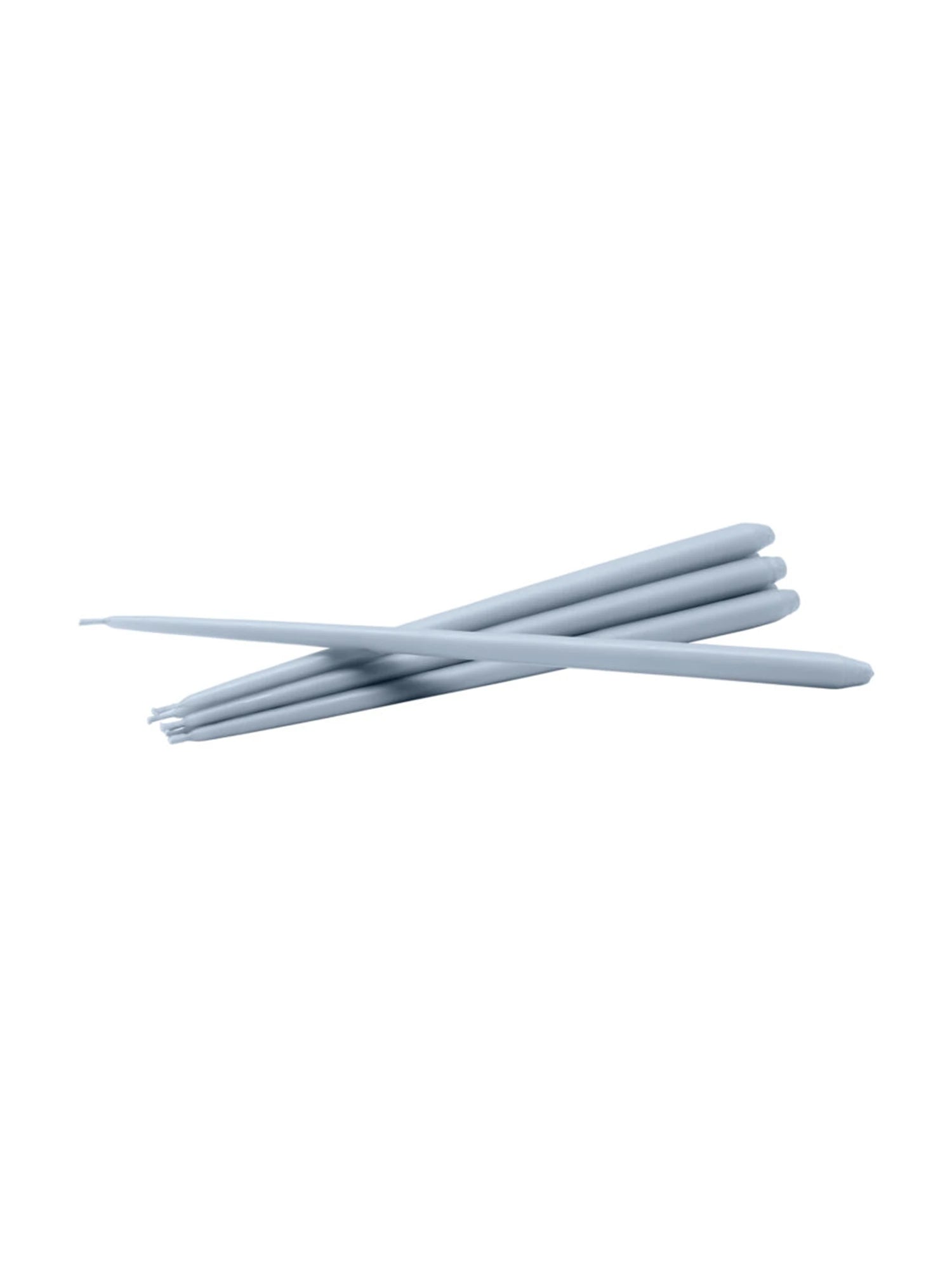 Set of 6 unscented taper candles ideal for dinner parties and home decor.