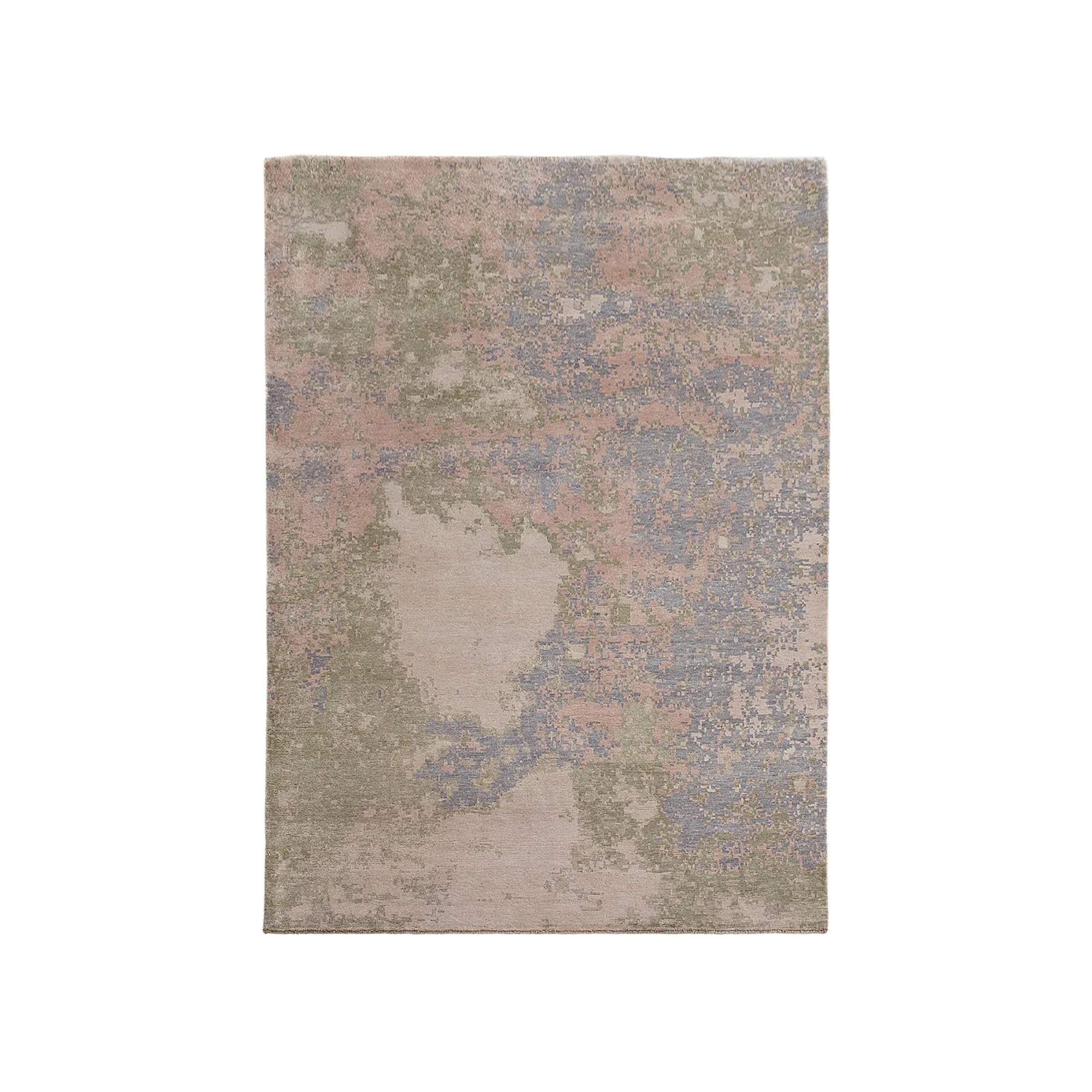 Space Surface Rug in Blue and Gray, Soft and Textured Floor Covering 