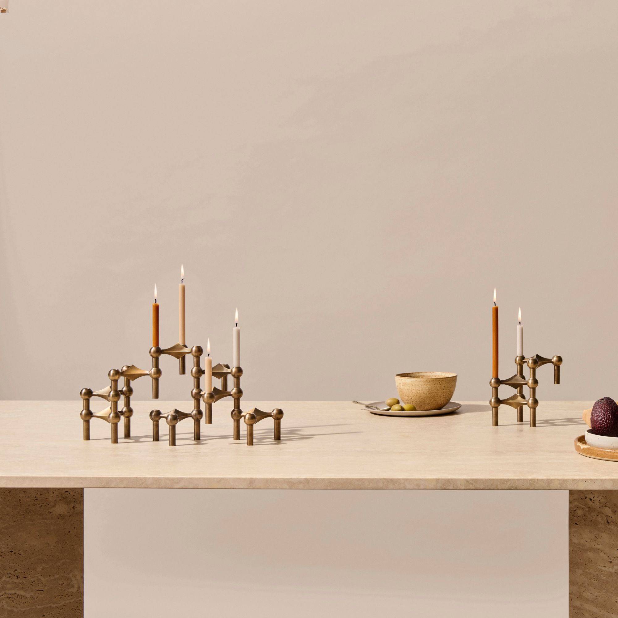 Modular Candle Holder - Bronzed Brass - THAT COOL LIVING