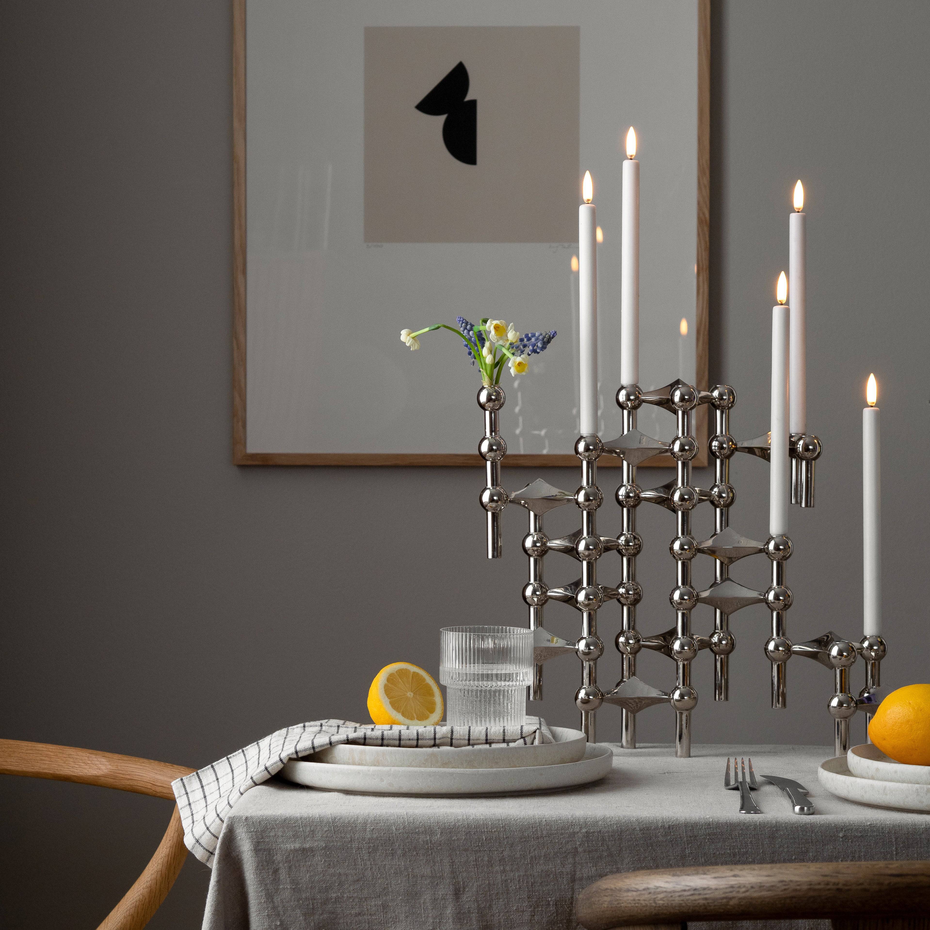 Modular Candle Holder - Chrome - THAT COOL LIVING