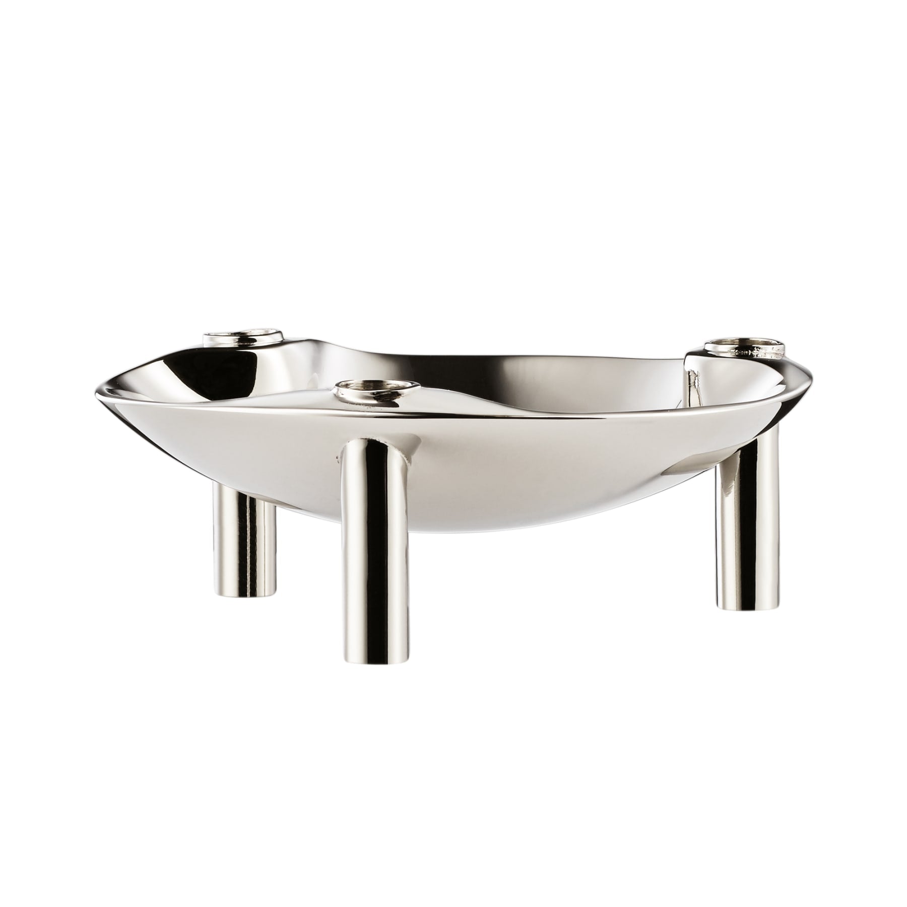 Candle Holder Bowl - Chrome - THAT COOL LIVING