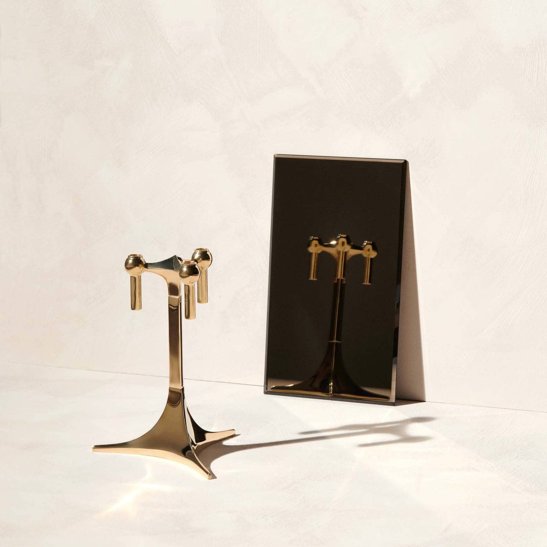 Candle Holder Stand - Solid Brass - THAT COOL LIVING