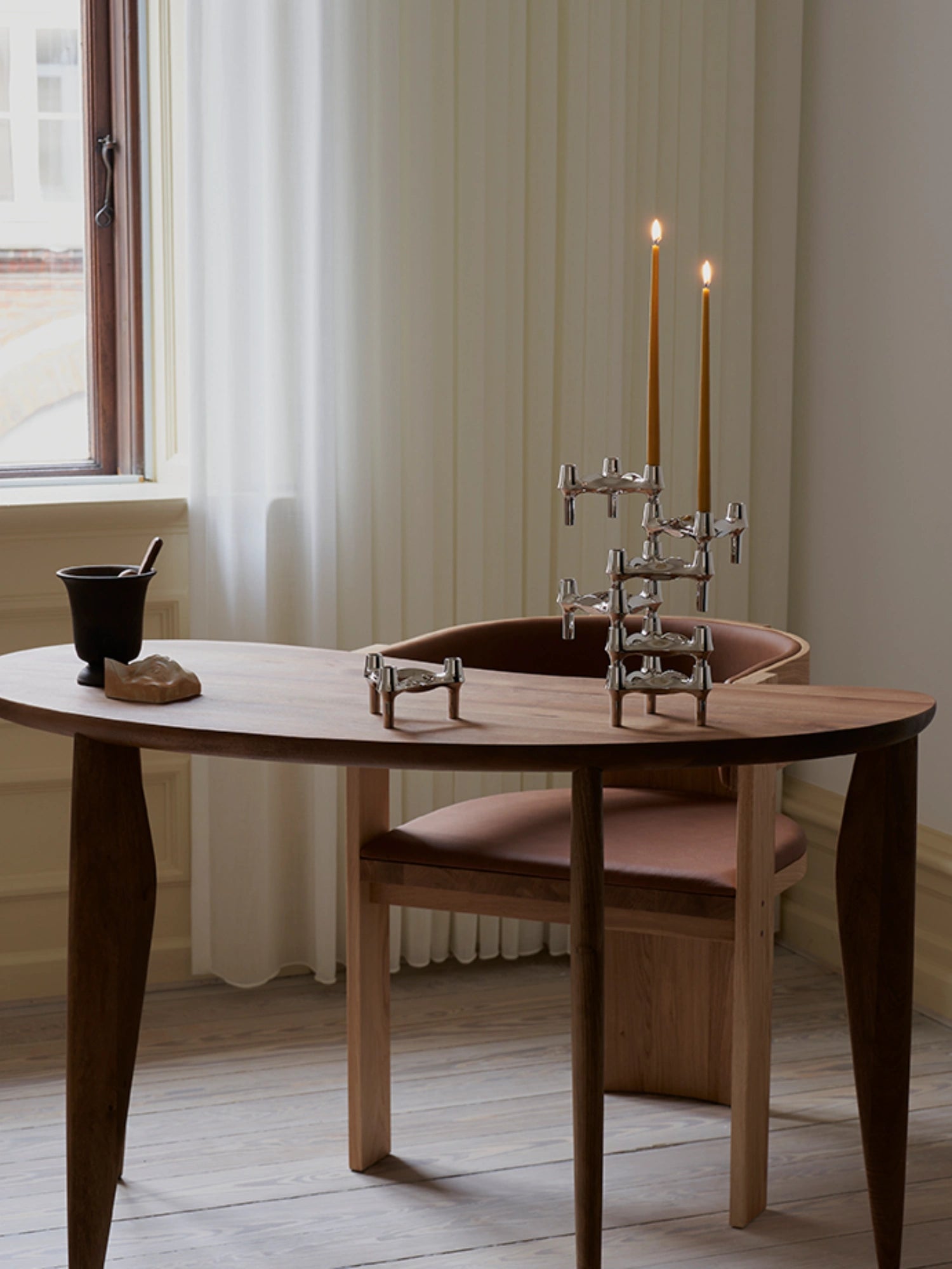 BMF Candle Holder as a stylish centerpiece for any modern home decor.