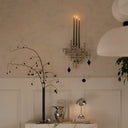 Wall Hanger Candle Holder - Chrome - Configuration 3 - THAT COOL LIVING