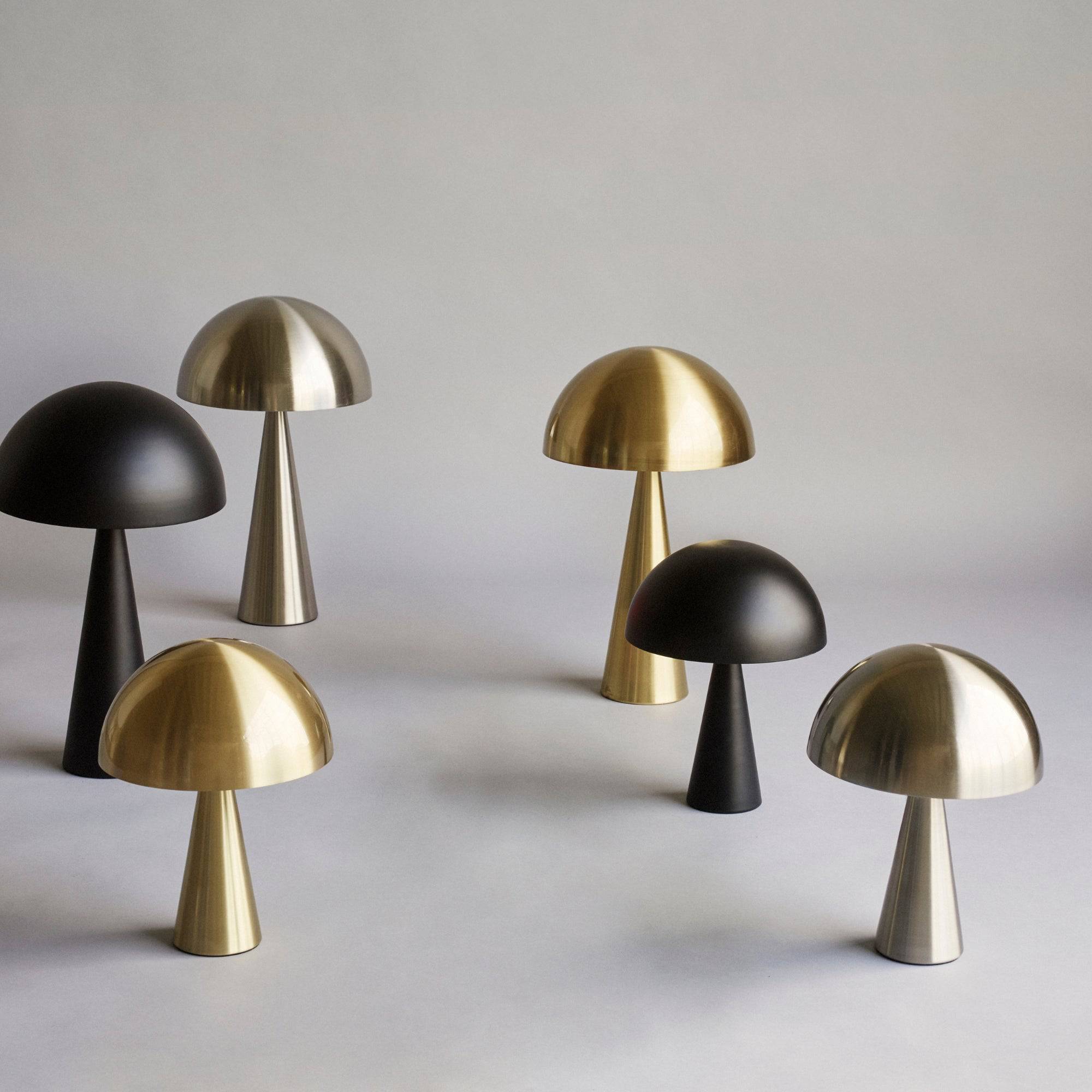 Mushroom Table Lamp | Black - THAT COOL LIVING