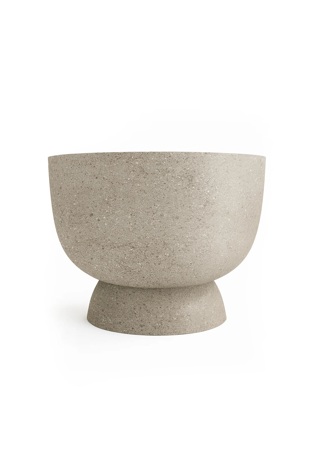 Beige ceramic bowl on a white background
