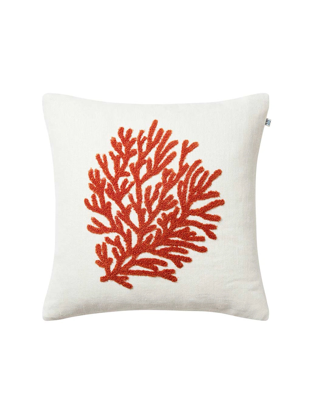 Coral Bouclé Throw Pillow