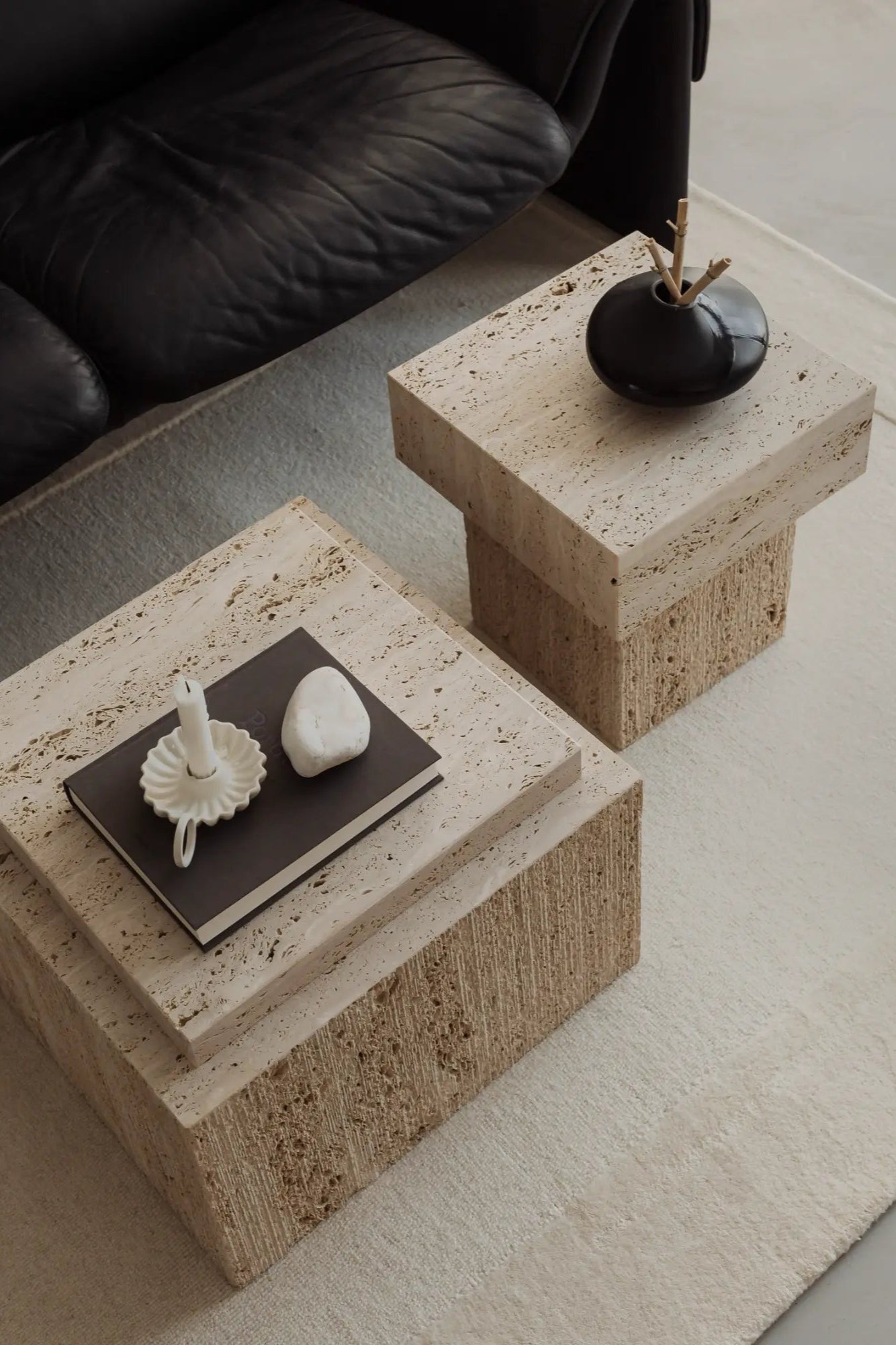 Stylish Bari Coffee Table featuring open shelf for storage and display