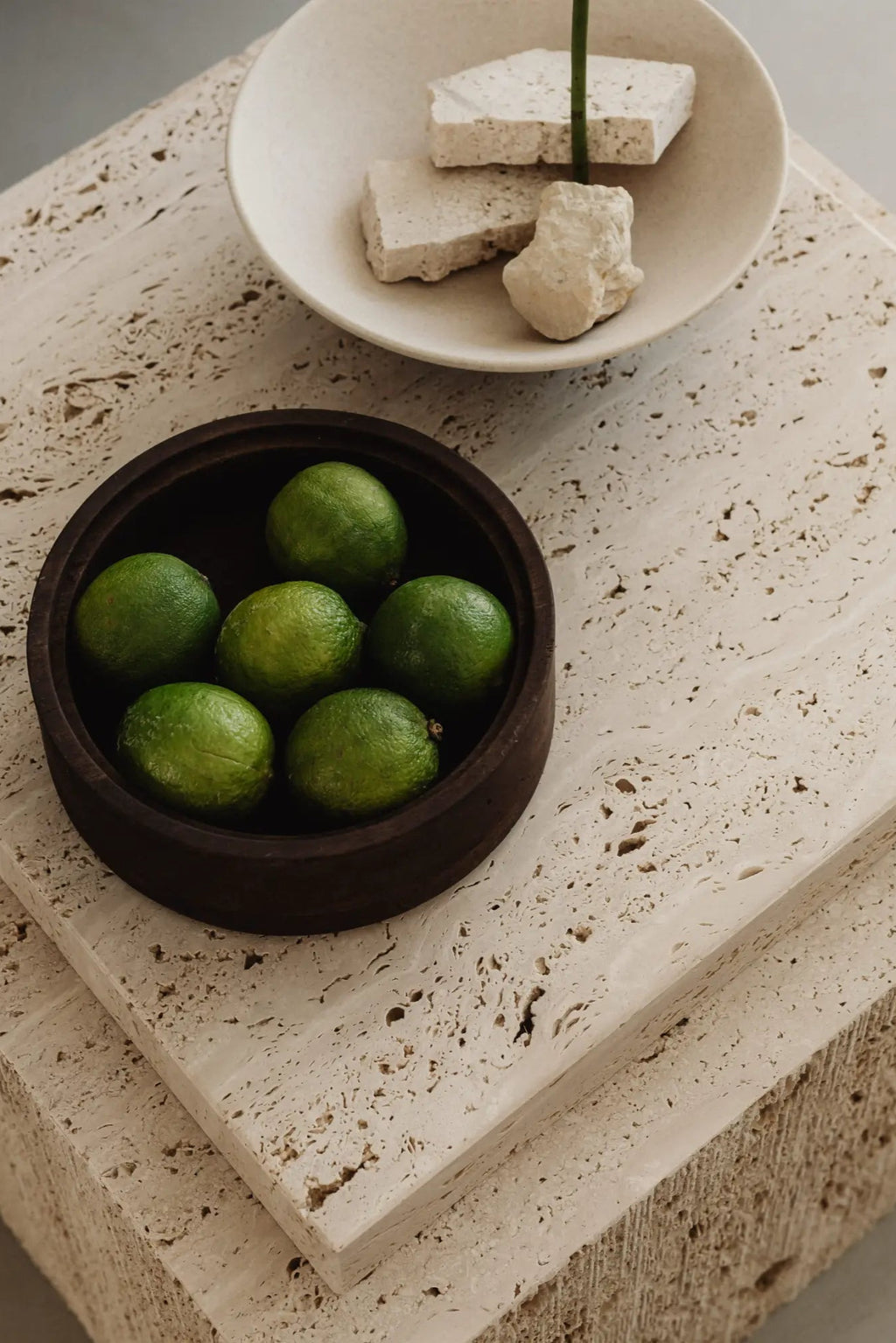 Contemporary Bari Coffee Table with open shelf for storage