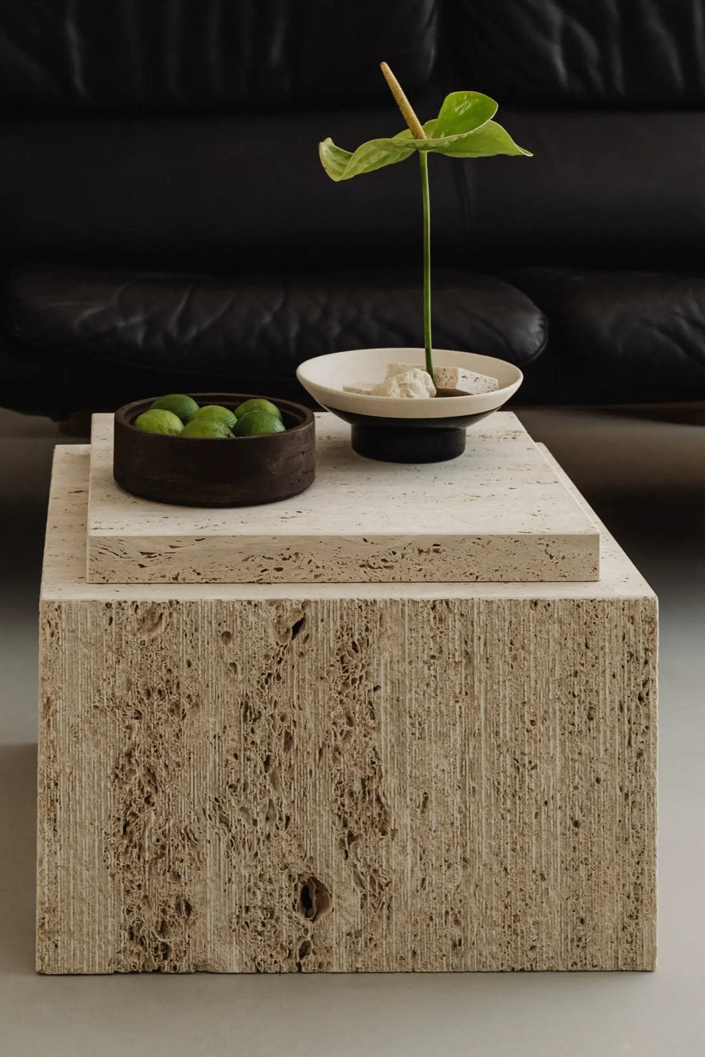 Bari Coffee Table set with matching side tables and storage shelf