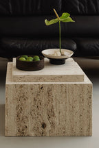 Bari Coffee Table set with matching side tables and storage shelf