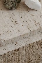 Bari Coffee Table with minimalist white marble top