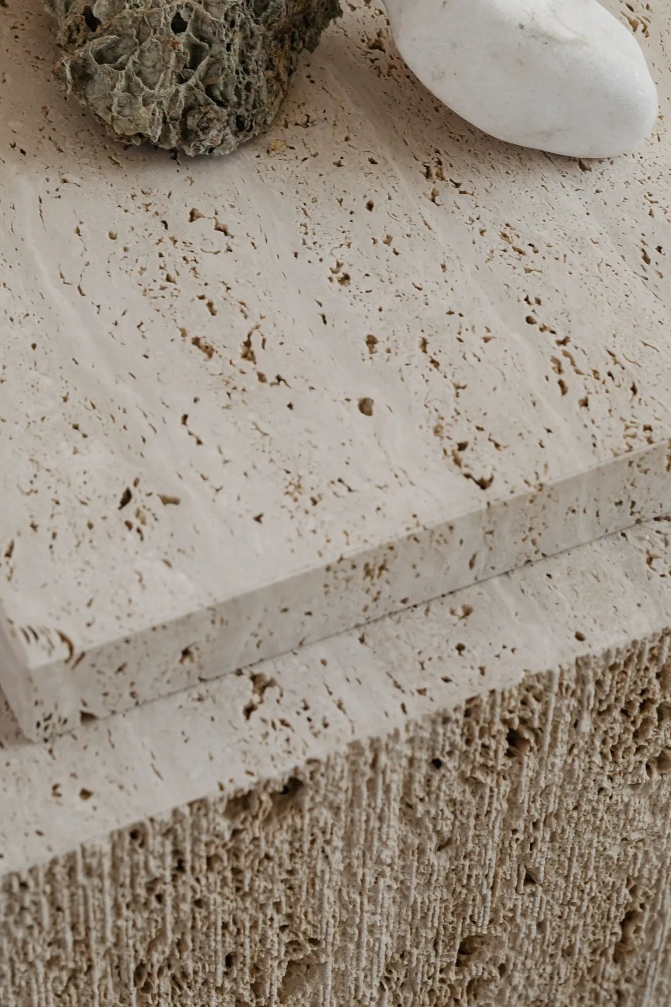 Bari Coffee Table with minimalist white marble top