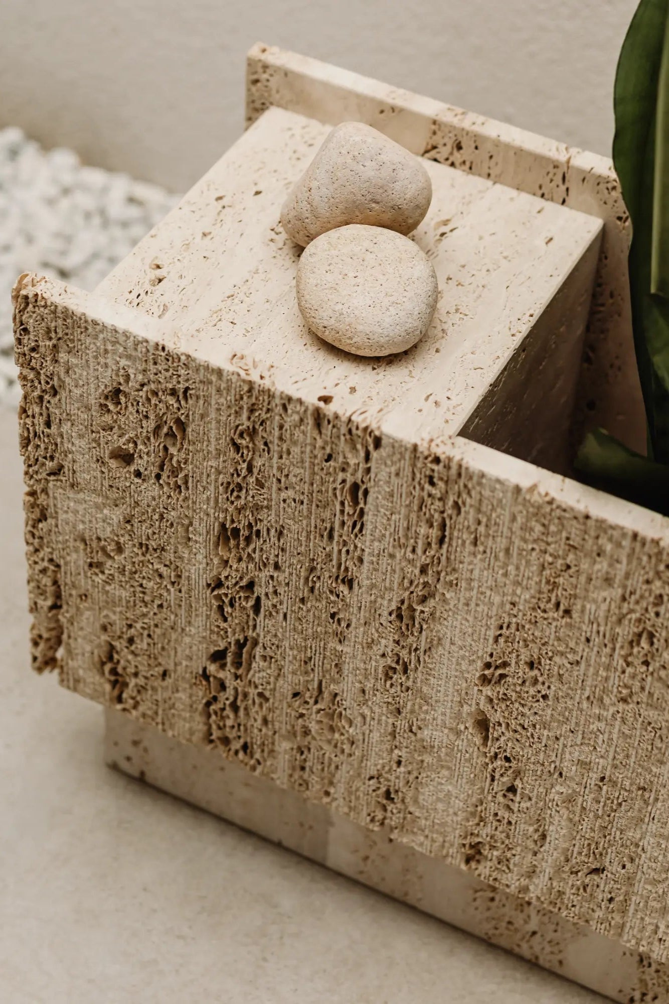 Lido Flower Stand in antique bronze finish with ornate detailing and leaf motifs