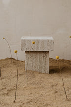 Glamorous Oro Side Table with crystal top and gold leaf details