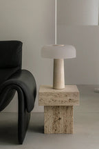  Luxurious and elegant round side table with gold finish