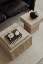 Elegant Oro Side Table with oval marble top and gold-plated legs