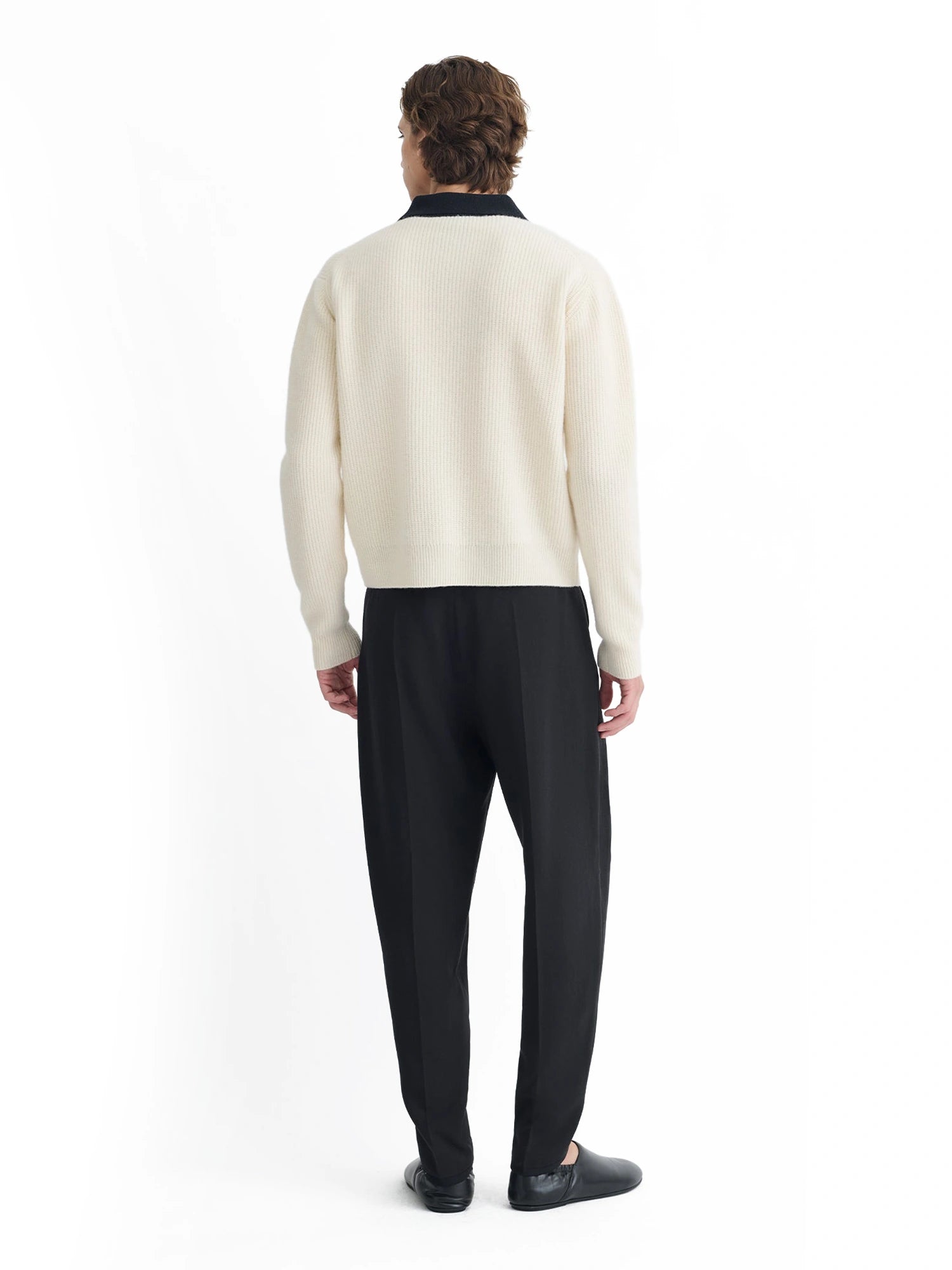 Gregor - Merino and Terry Polo Sweater