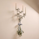Wall Hanger Candle Holder - Chrome - Configuration 3 - THAT COOL LIVING