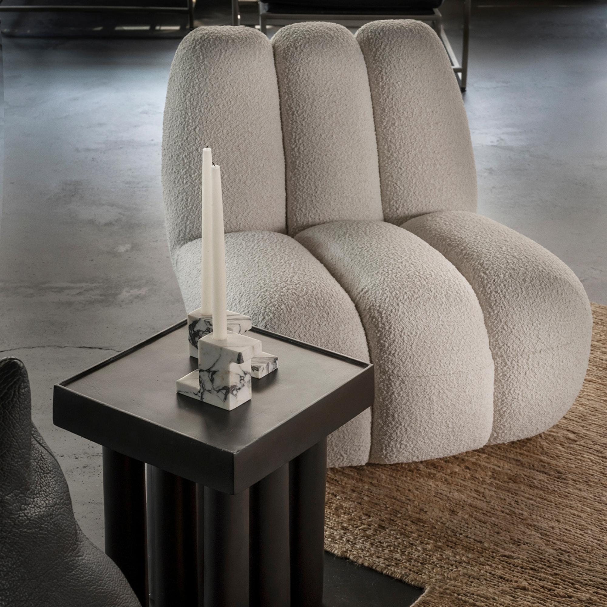 Brick Candle Holder - Calacatta