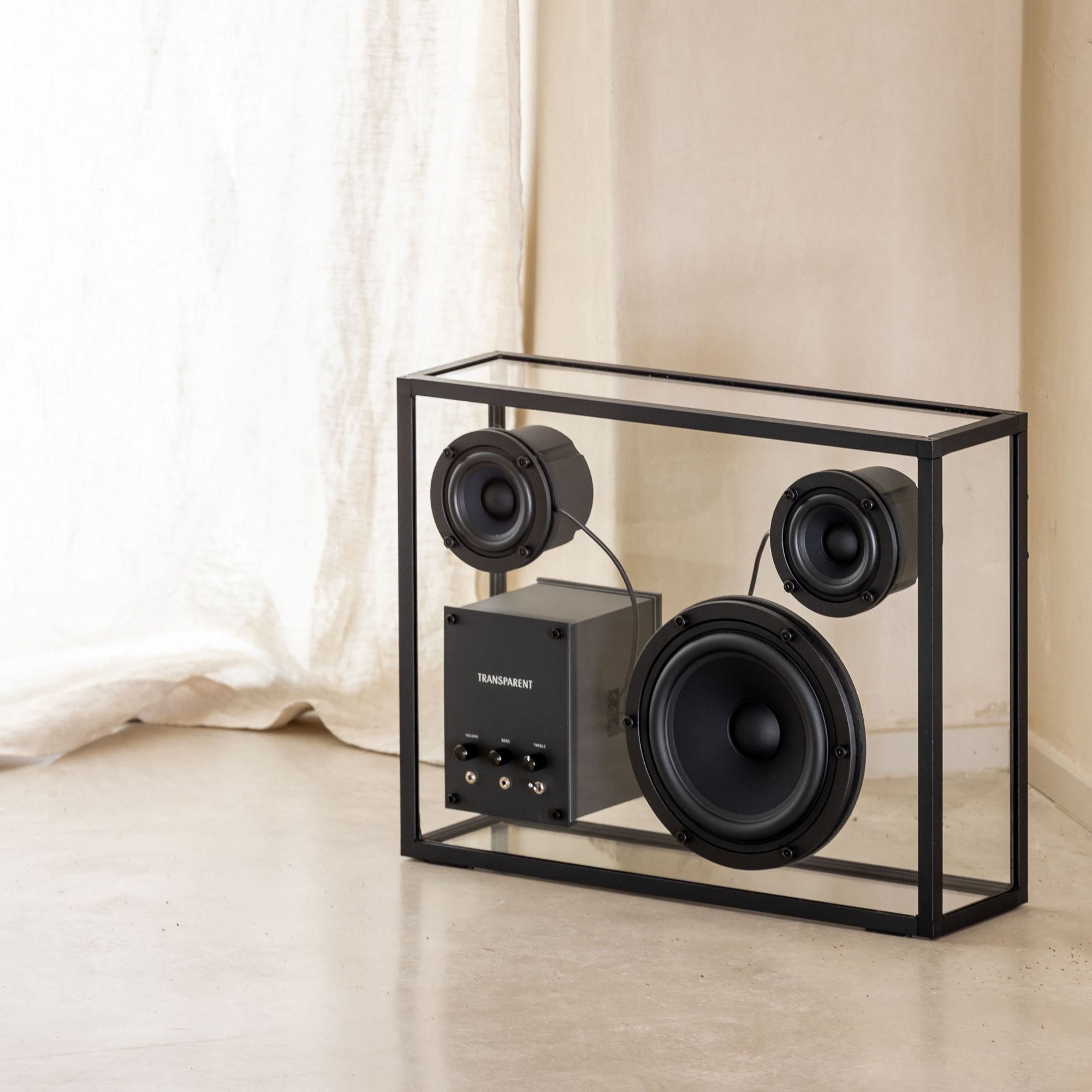 Transparent Speaker - Black - THAT COOL LIVING