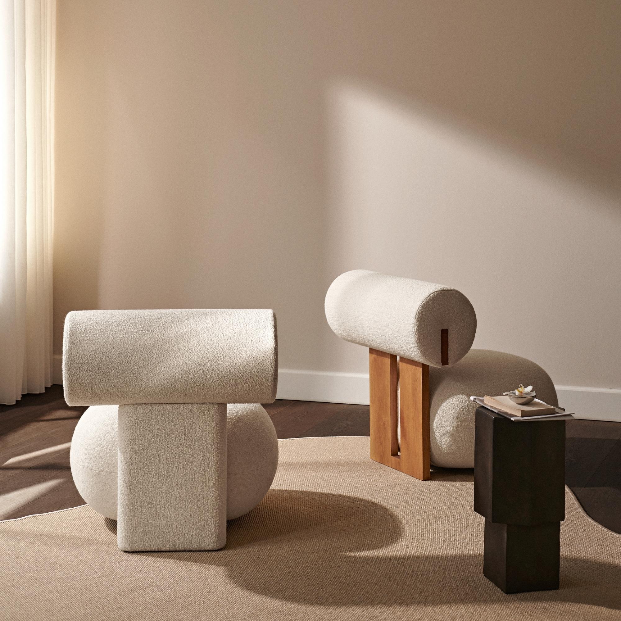 Hippo Lounge, Full Upholstery - Boucle - THAT COOL LIVING