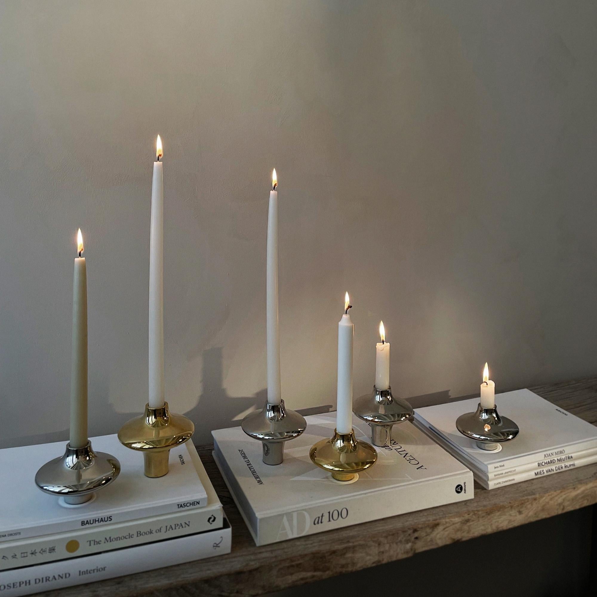 Doublet Candleholder - Gold Candle holder Hein Studio