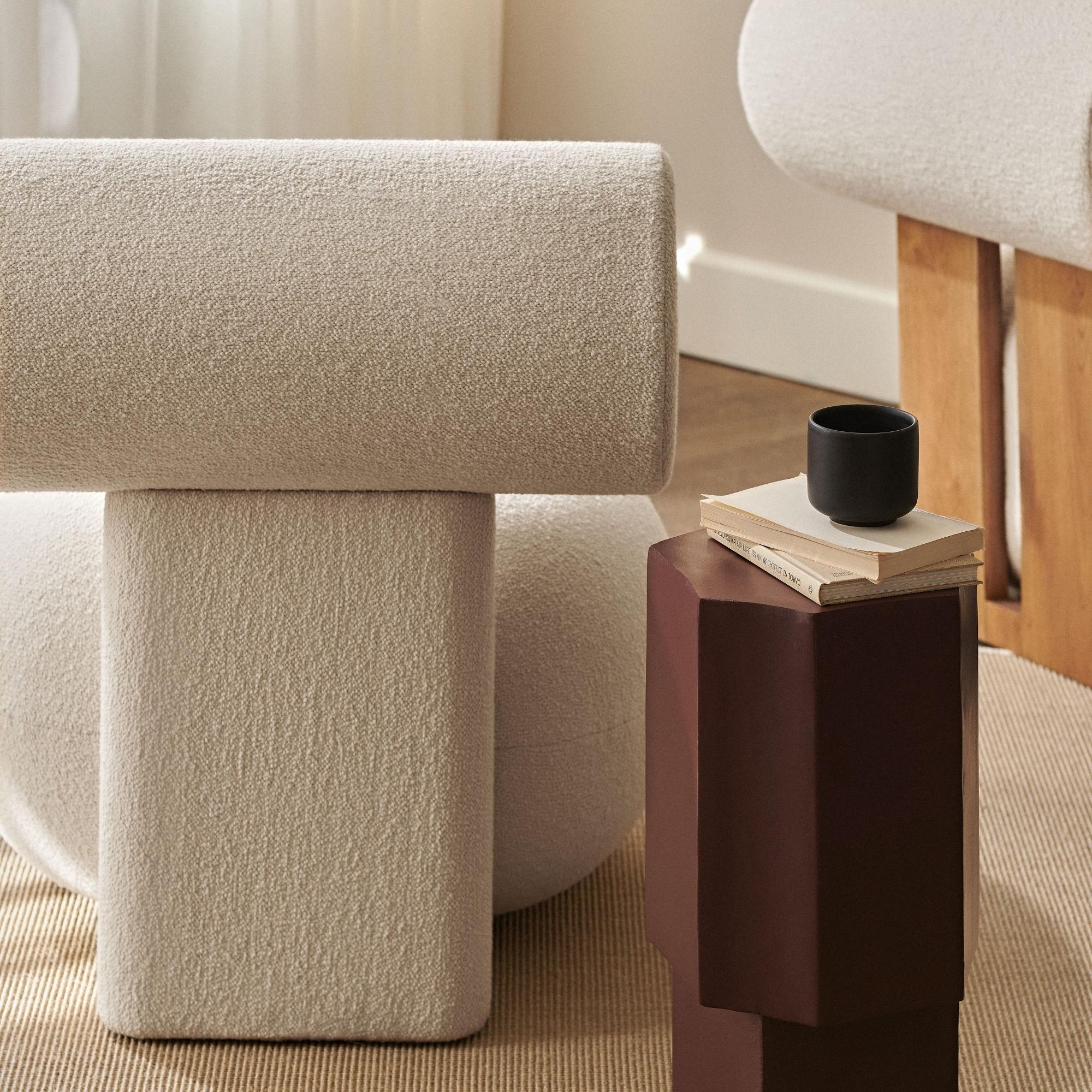 Hippo Lounge, Full Upholstery - Boucle - THAT COOL LIVING